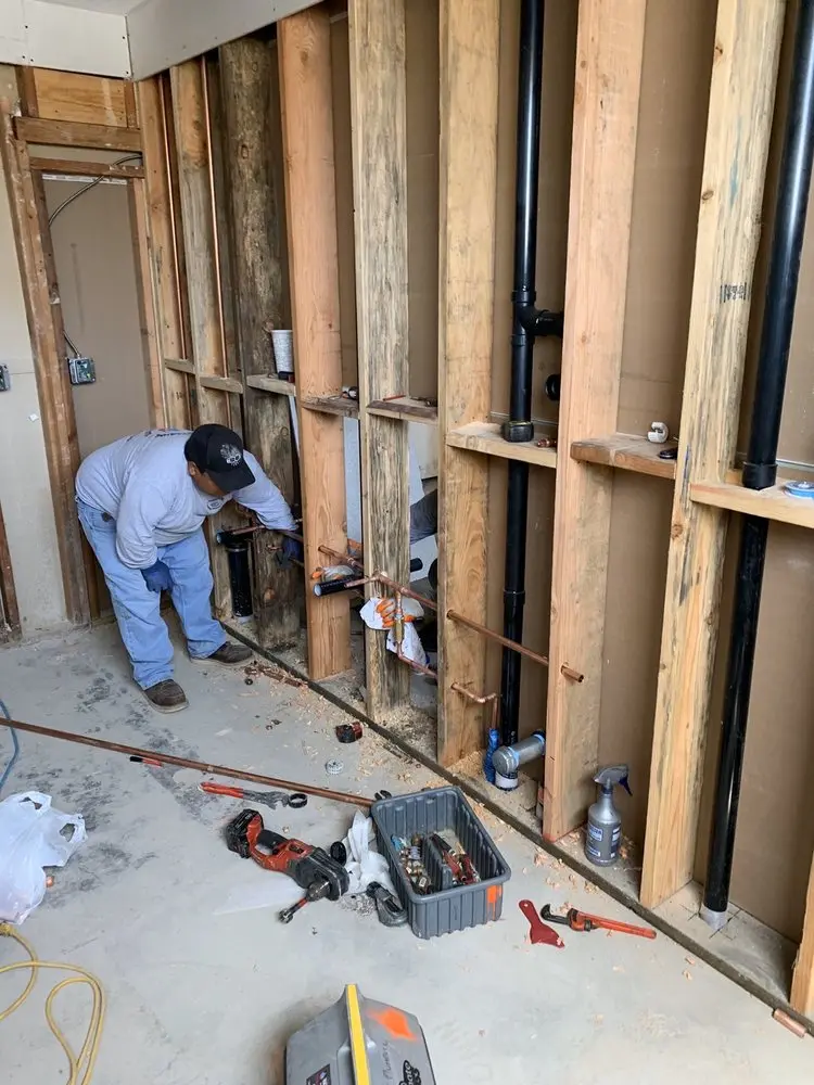 Commercial rough-in plumbing for Water Heater Replacement in South Portland